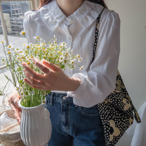 [LABEL] ジェシカ シャリンカラ 陰々たるブラウス [size:F(55～66)]