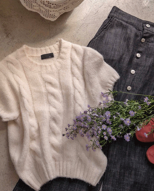 [LABEL] ロビー＆クルーラー 柔らかい新築モヘア ウールニット[size:F(55～66)]