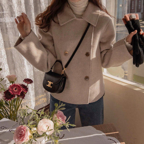 [冬特価1万5千ウォン割引] [オートミール] エティモス ラックスダブル ウールハンドメイドコート