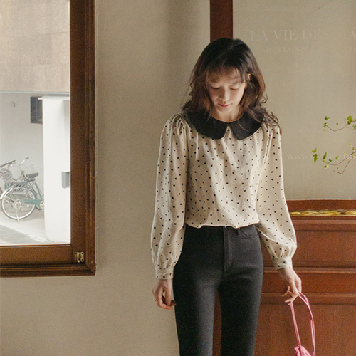 ミルクカラーラブハート エリーブラウス [size:F(55～66)]