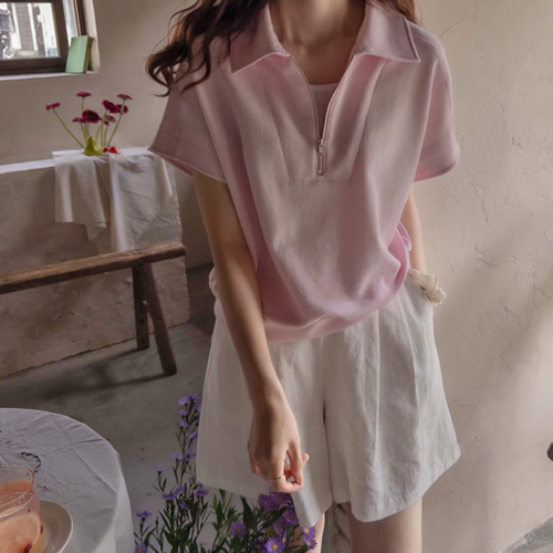 [LABEL] ダイアナジッパーカラー クーリングサマー ちょっと伸縮ティー [size:F(55～66)]