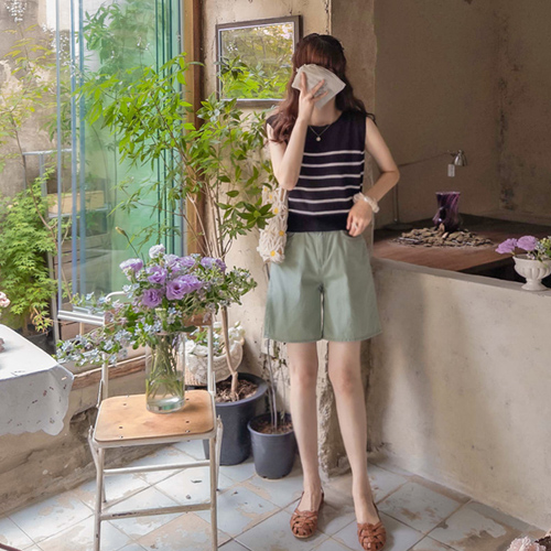 ヴェネツィアスリムなかわいいフィットサマー柔軟なパンツ[size:S,M,L]