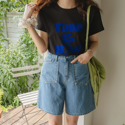 ニューエブユニーク4部デニムパンツ [size:S,M,L]