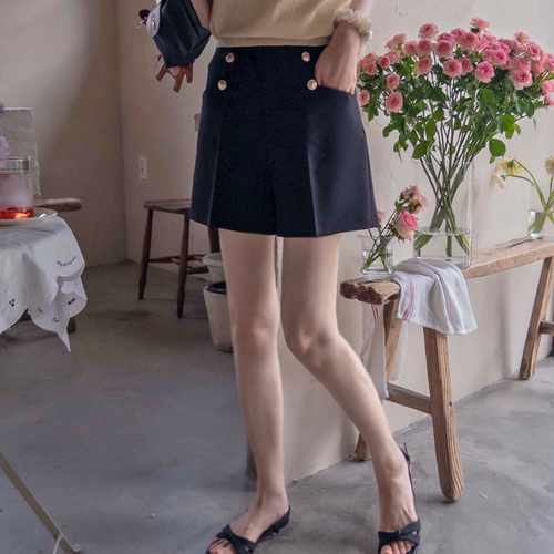 [LABEL] フローズン金髪ボタン ポイント サマーエッジコーディネート 良いパンツ [size:S,M,L]