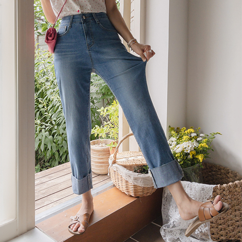 テインド チャッツ デイリー ストレートデニムパンツ [size:S,M,L]