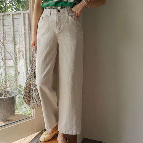 秋クラシックピンタック スパンパンツ[size:S,M,L]