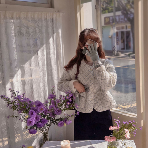 【特価20% ★限定数量】メローフラワーアンドポケット シーズンヌービーム タスミクルティングパディング【size:F(55~66)】