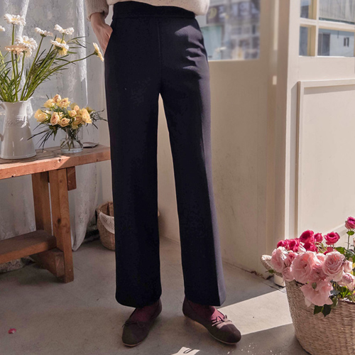 [LABEL]クラビン・タスハン起毛チーズスパン ヒドンバンド すっきりポケットラインパンツ [size:S,M,L]