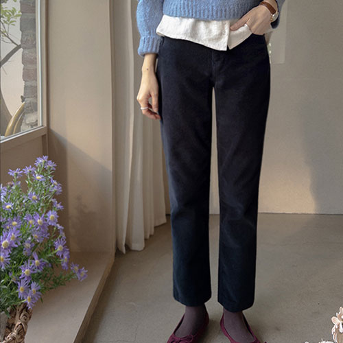 [ちゃんちゃんスパン][日付ピット][LABEL]私だけが知っている暖かさコーデュロイ日付パンツ[size:S,M,L]