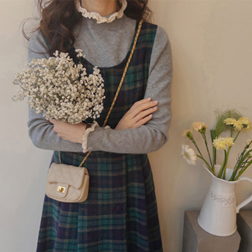 [レイヤードイチオシ][MADE] ココレース ザンザンゴルジティー [size:F(55～66)]