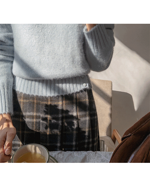 [特価10% ★限定数量][ウール&アンゴラミックス][LABEL] パステルマリーサイド 豆の錫 アンゴラニット [size:F(55～66)]