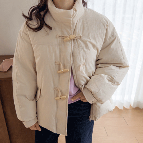 [裏地シープスキン90%][アイカラー]ミリオントグルボタンバディングジャンパ[size:F(55～66盤)]