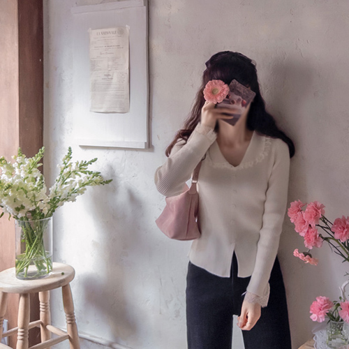 フロッツレースカラー 柔らかい版 エリフィットニット [size:F(55～66)]