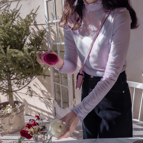 [LABEL] スーペリア 二重フリルネック 起毛 チュッツスパン 柔らかいバンポーラ [size:F(55～66)]