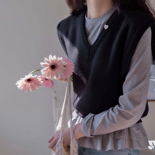 アンフローラ 春ハート ペンダントコーディネート ベスト [size:F(55～66)]