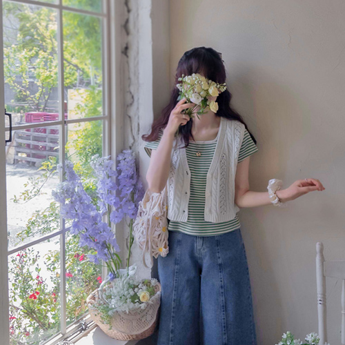 シュカフェシーズンパンチングクルーラー サマー＆スプリングベスト [size:F(55～66)]
