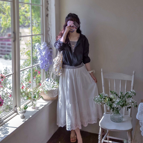 [ベスト特価8千ウォン割引] <FONT color=#5a3954>MADE LIN</font>ウィンドミルフード 柔軟な防風ジャンパ[size:F(55～66)]