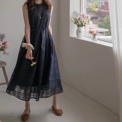 [LABEL] ディアリンシーツル 二重シーポン ロングワンピース [size:F(55～66)]