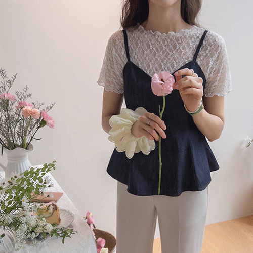 レヴナAラインデニム・ビスティエ [size:S,M]