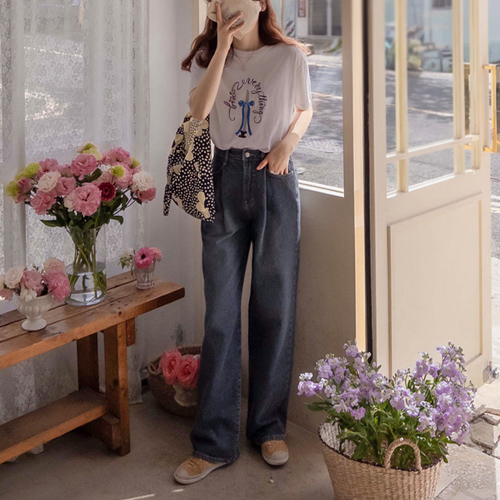 [半値セール50%] <FONT color=#5a3954>MADE LIN</font>ロシアシーズンピンタックワイドフィットデイリーパンツ[size:S,M,L,XL]