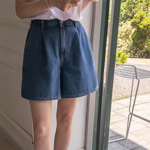 ディーキンス後バンディングワンピンあご3部デニムパンツ[size:S,M,L]