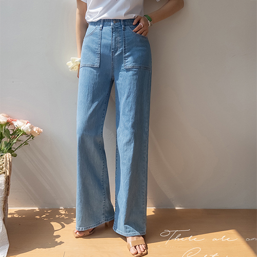 [SUPER ICE!!]サミット チュッグススパン正方形ポケットクールデニムパンツ[size:S,M,L]