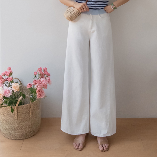 キナプレミアムリンサー斜線切開ワイドトンパンツ [size:S,M,L]