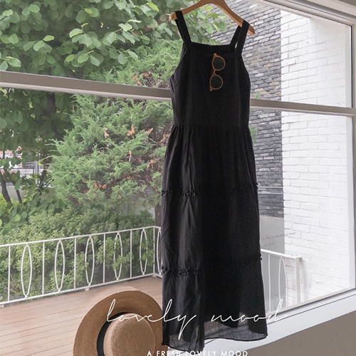 ポレナラブリー 3段フリル 長袖なしワンピース [size:F(55～66)]