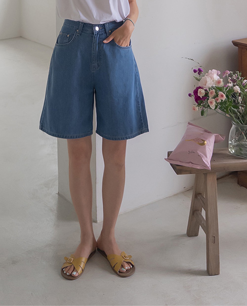モエルセミAラインフィットデイリーサマーバミューダハーフパンツ[size:S,M,L]