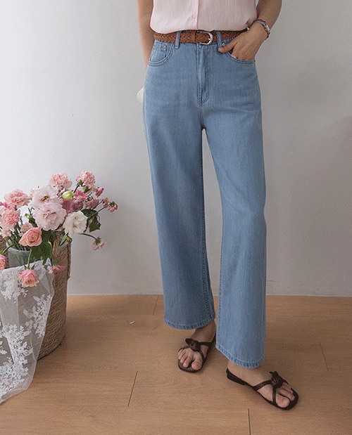 マインセミ通排気ピット隠しバンディングデニムパンツ[size:S,M,L]
