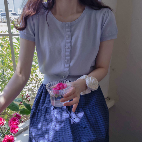 [LABEL] ラッツベル ラブリーな波ネック シャリングサマー ニット [size:F(55～66)]