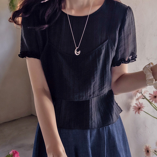 ロイビン テンセルシワン 小売ポイント ビスティエ ブラウス [size:F(55～66)]