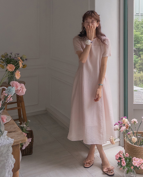 グレイシーサランサラン グキム心配なくサイドシャーリングワンピース [size:F(55～66)]