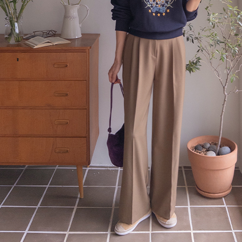 【アリウエスト！配色ライン]ディセラツーピンタックウエストライン配色セミワイドスレックス[size:S,M,L]