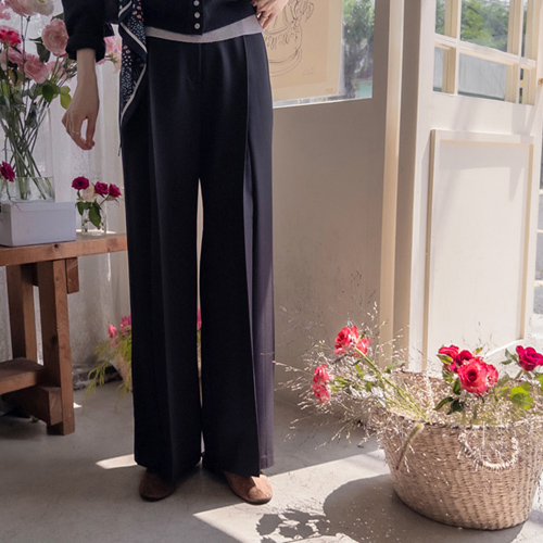 ジェンピンタック 滑らかなライン スタイリッシュで快適なパンツ [size:S,M,L]