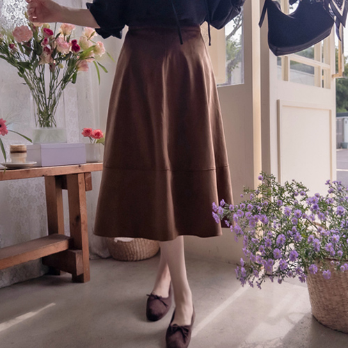 クララスムーズスエード高級美スカート[size:S(55),F(66～77)]