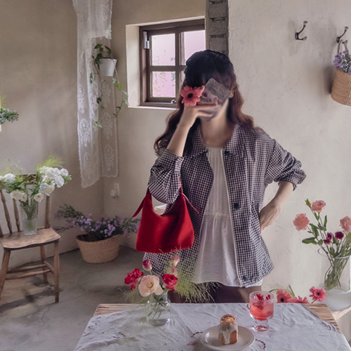 マイルドビン 耳よみ チェック ヨリフィット ジャンパ [size:F(55～66)]