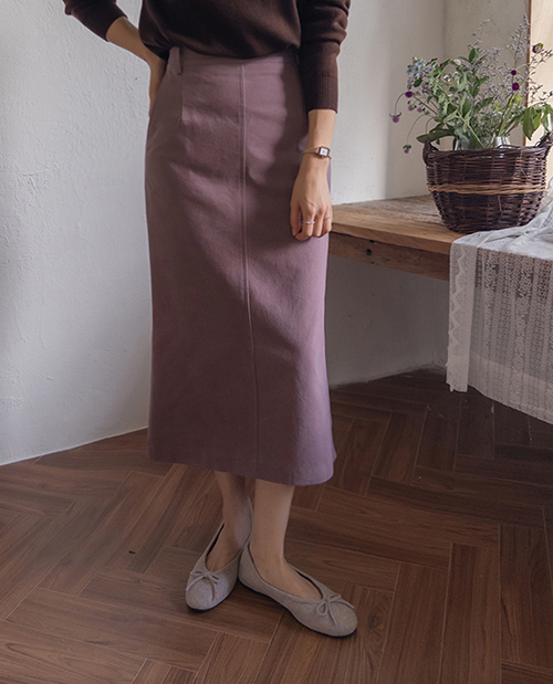 [バイオウォッシュ] [LABEL] フェイバーデイリムードバックスリットバイオウォッシュ Hラインスカート [size:F(55～66盤)]