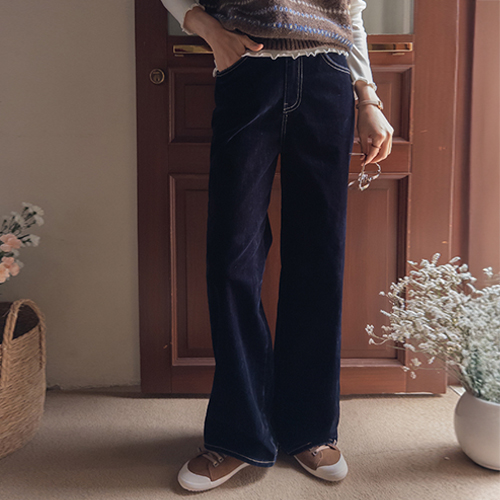 ロッジイン 高級感のある銀銀光沢ベルベット デニムパンツ [size:S,M,L]