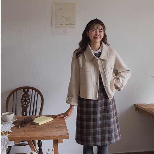 ベティンバー可愛いシルエット ハンドメイドコート [size:F(55～66盤)]