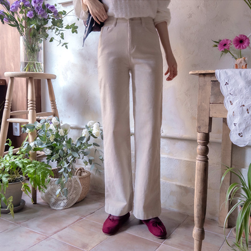 ロイビン タイト伸縮スリムフィット コーデュロイバンドパンツ [size:S,M,L]