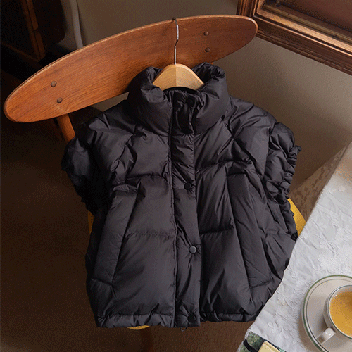 [シープスキン100%] プリア 温かく軽いパディングベスト[size:F(55～66)]