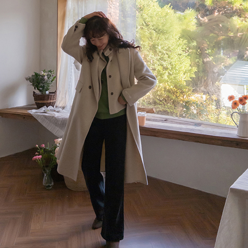 ベッセンヌ ふわふわでオシャレなハイネックベストコート SET [size:F(55～66)]