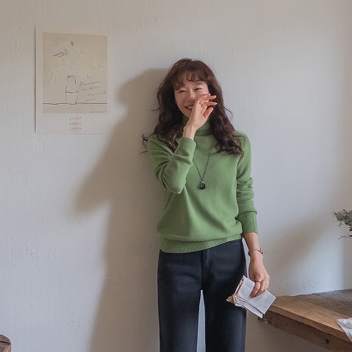 [ウール100%]ディロインタンタンクオリティ ネックポーラニット [size:F(55～66)]