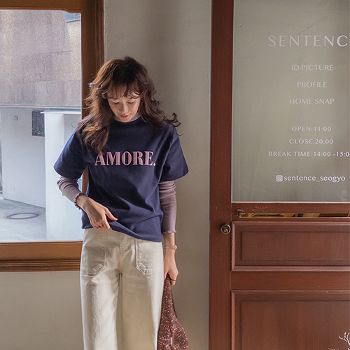 [ピッチ起毛] [チーズのように〜スパン] ディアリングちょっと報酬 タスミピッチ起毛ティー [size:F(55~66)]