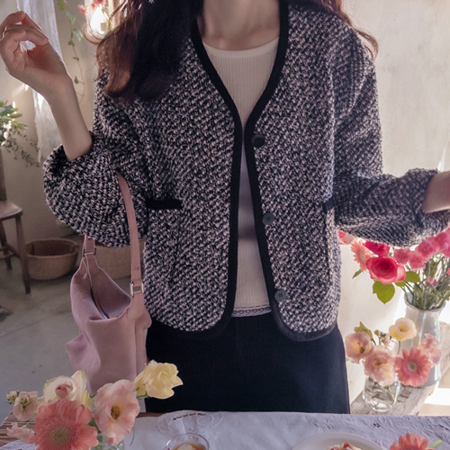 [LABEL] アンロードナー シュガー配色 キモツイード 洗練美 ジャケット [size:F(55～66)]