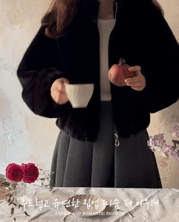 カフェリアン 柔らかく柔軟なミンクファー タスミ アウター [size:F(55～77)]