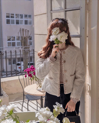 ラブリーベルベット裏地ヌービーツイード配色タスミラックスジャケット<FONT color=#d8a4a4>[スレッチセール]</font>