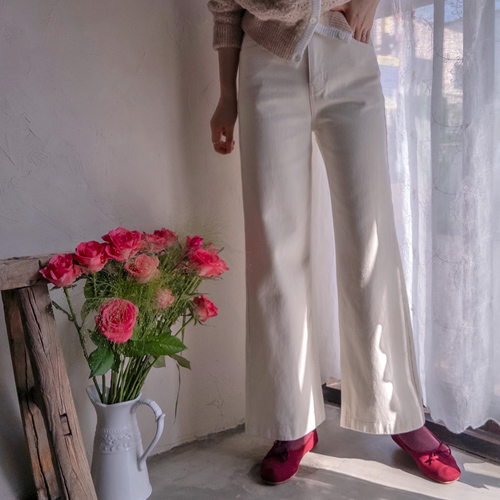 モントリオール 柔らかいぬくもりスリムフィットパンツ [size:S,M,L]