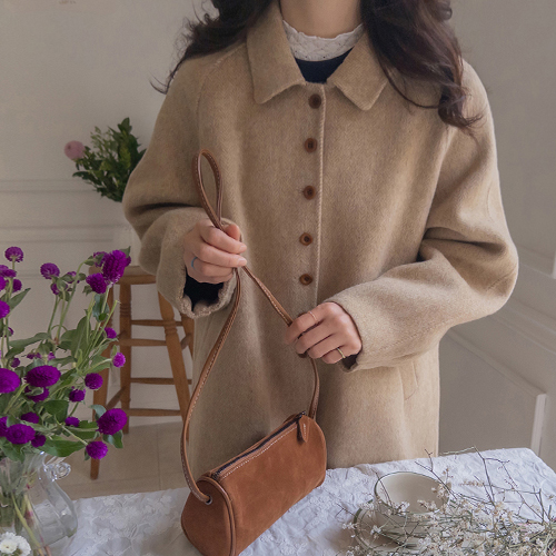 [LABEL] ルメイン銀銀ヘリンボーンハンドメイドコート [size:F(55～66盤)]